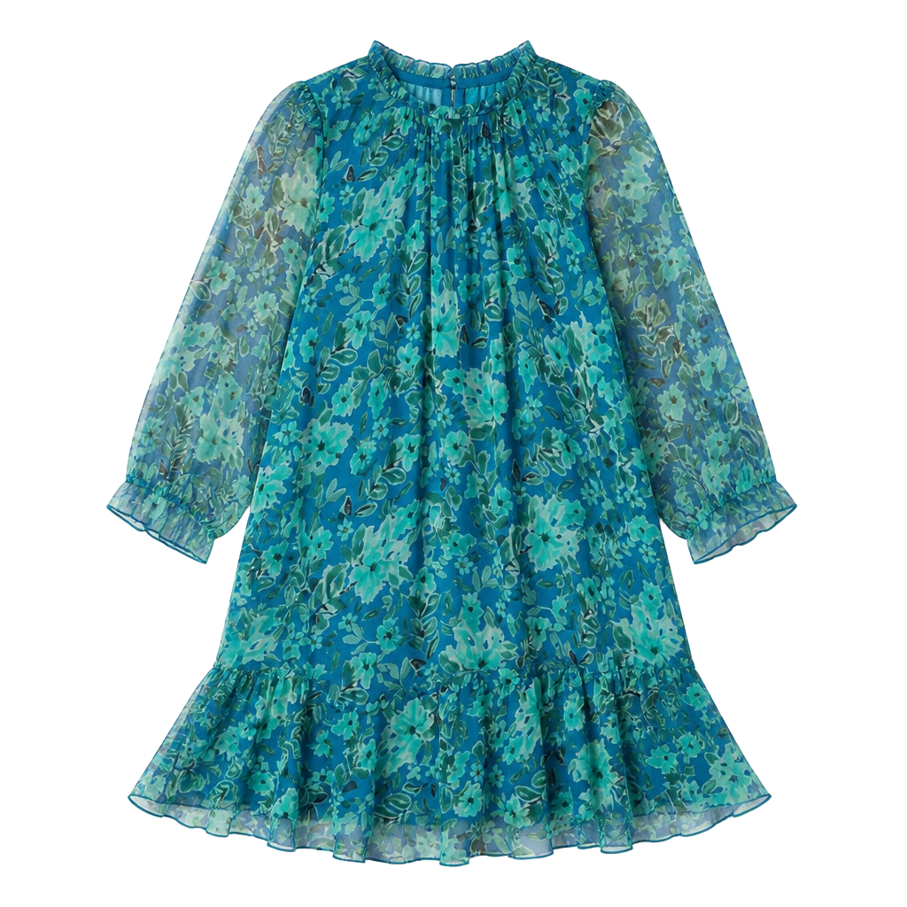 Johnny Was Raquel Floral Silk Minidress Small 1