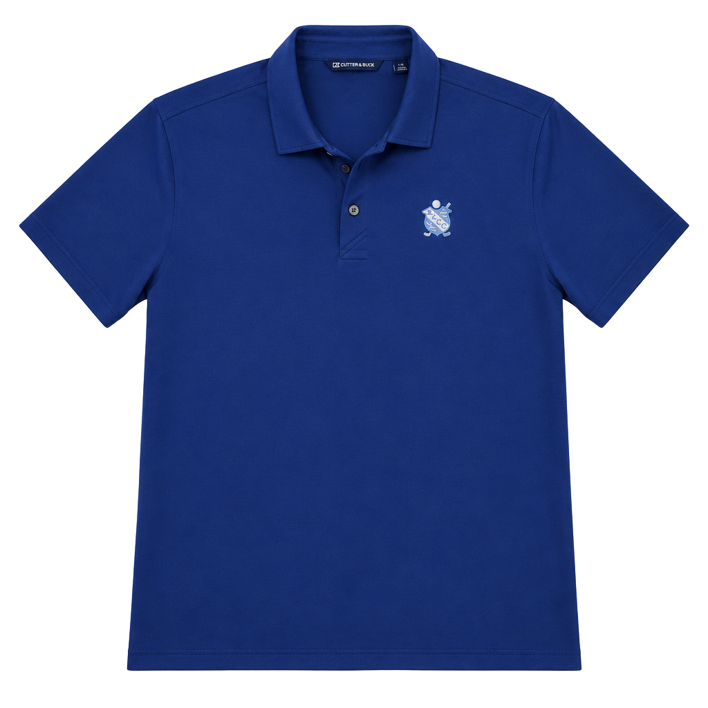 Cutter & Buck Polo Shirt L Blue Golf Shirt 1