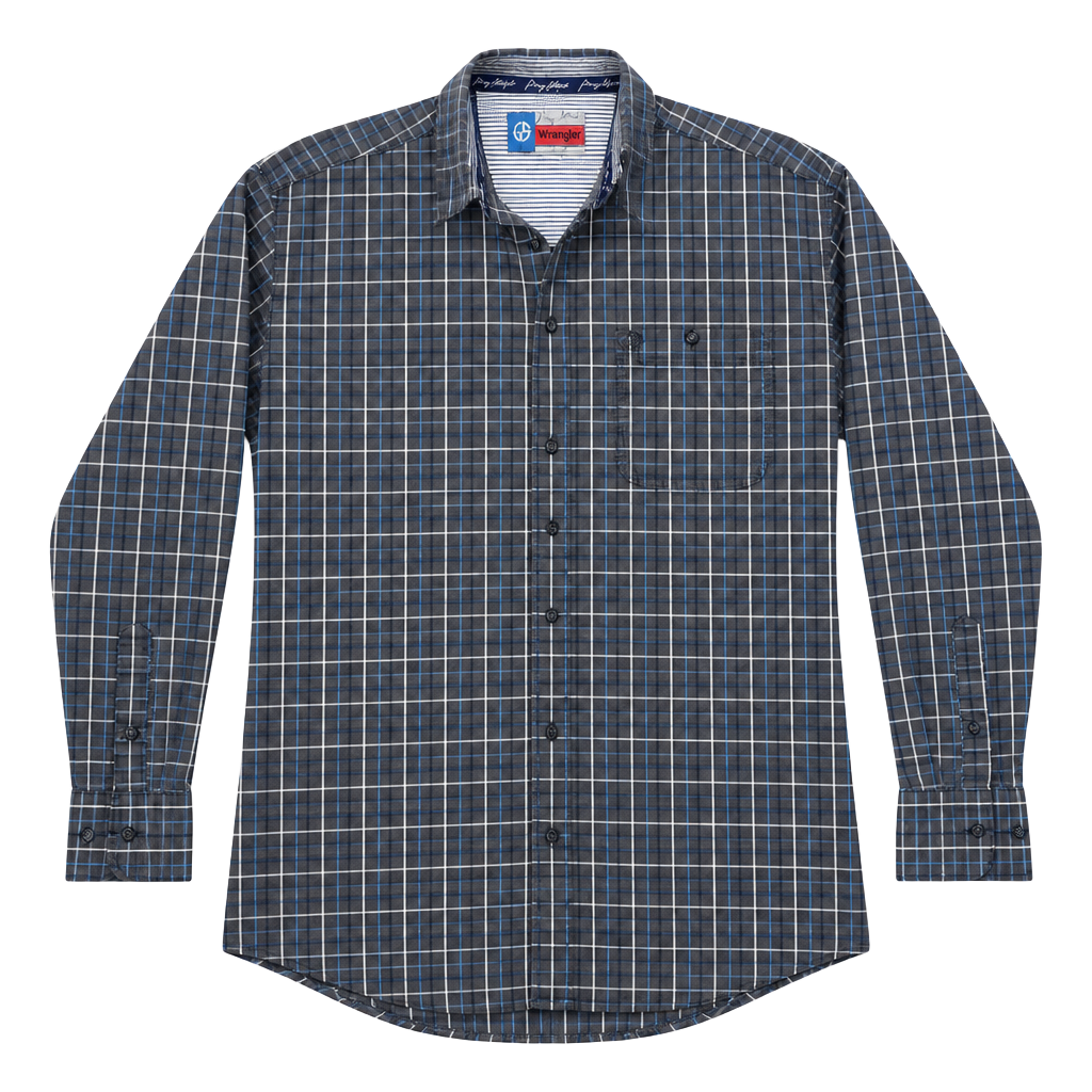 Wrangler George Strait Long Sleeve Button Down Shirt Size L 1