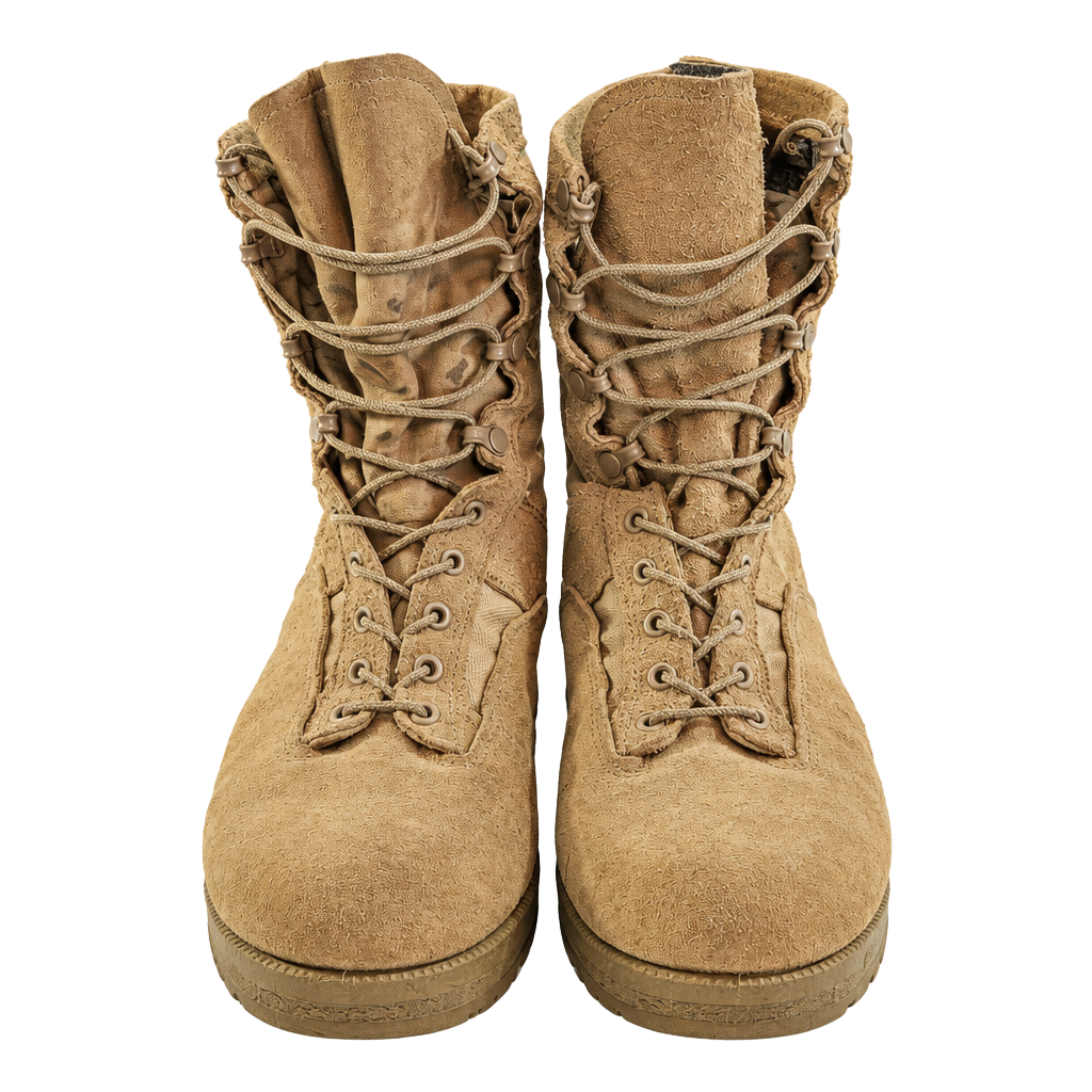 Belleville US Army Combat Boots Coyote Brown Leather Size 9 R 1
