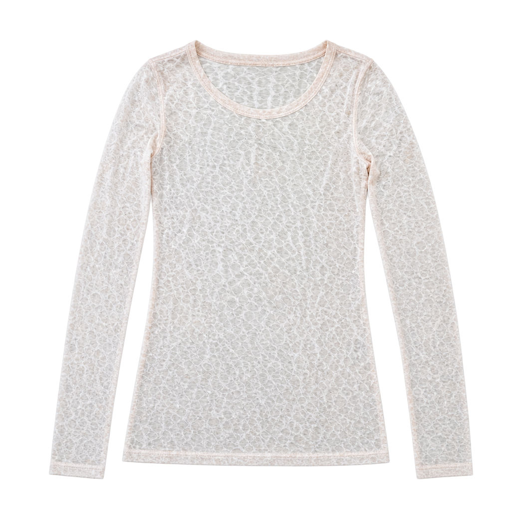 Express Pink Lace Pattern Sheer Long Sleeve Top
Small hole in picture 4 1