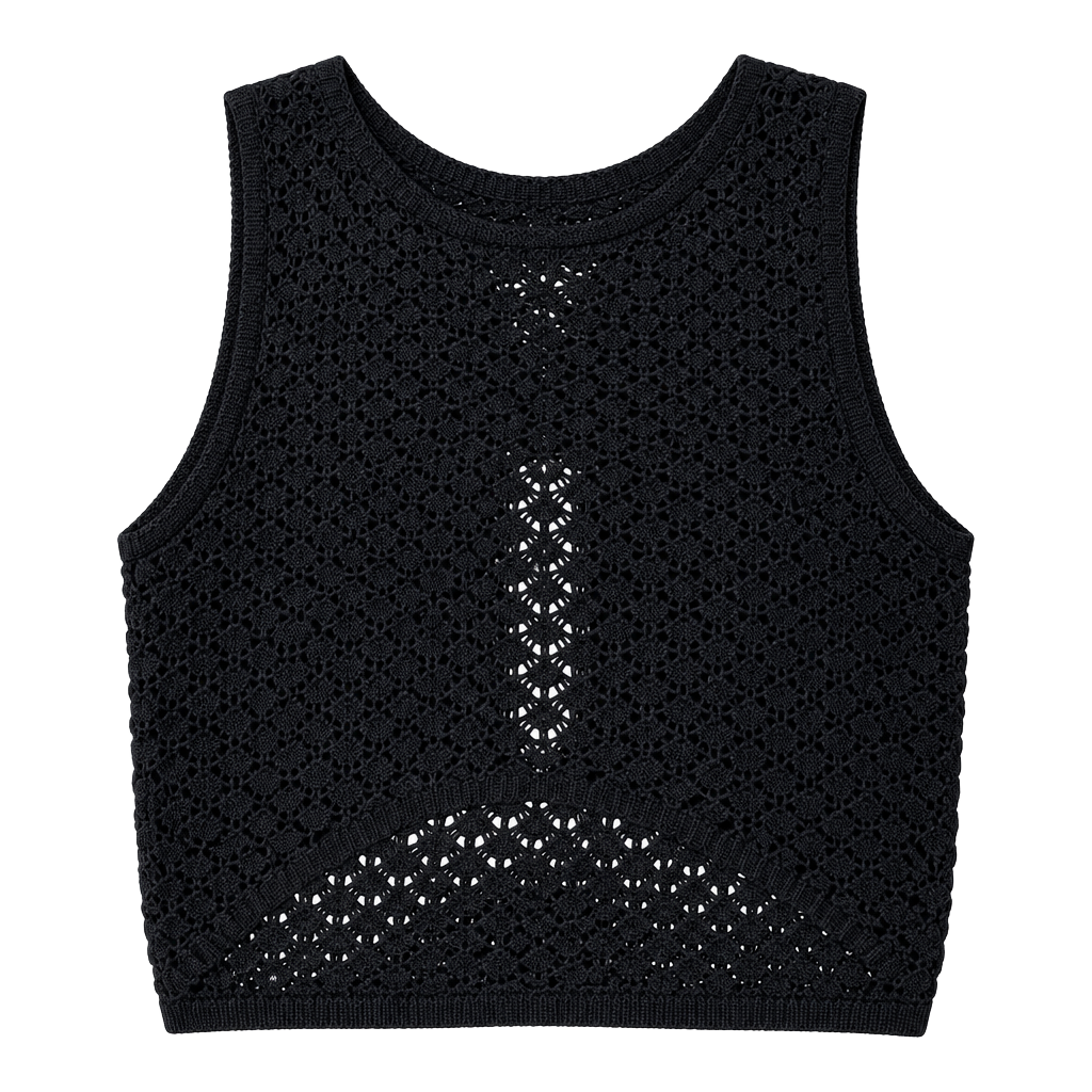 Olive + Oak Knit Tank Size M Black 1