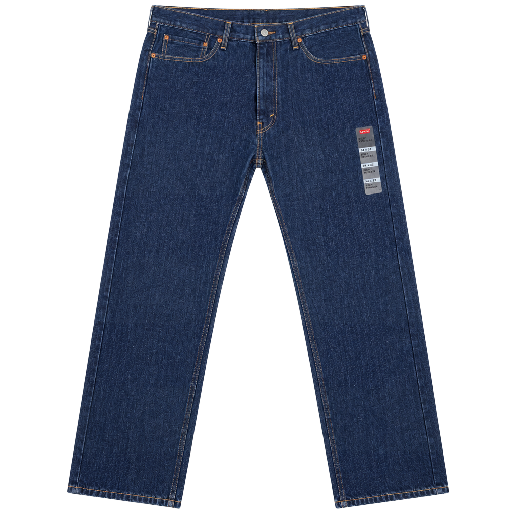 Levi's 505 Regular Jeans 38x32 Dark Wash Straight Leg New 1