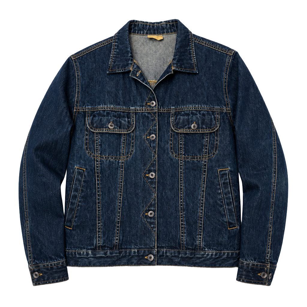 Vintage Medlar Fashions Ltd Dark Wash Denim Jacket Sample 1