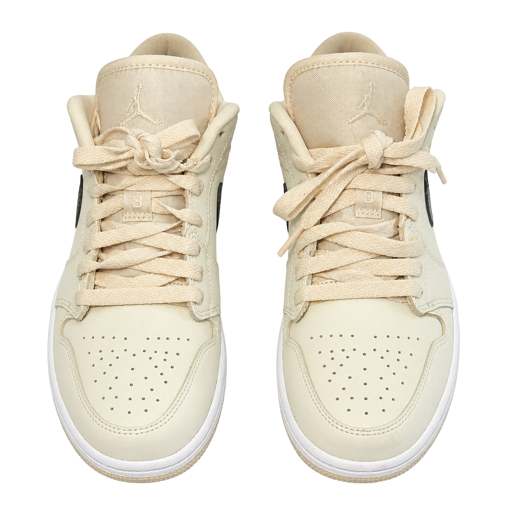 Jordan Air Jordan 1 Low Size 9 Coconut Milk White Black Sneakers 1