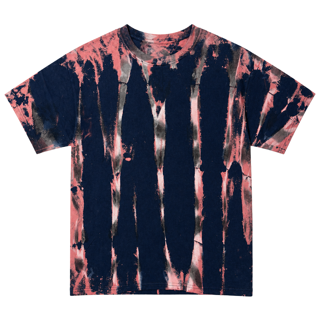 Blue & Pink Tye Dye Graphic T Shirt Size Medium 1