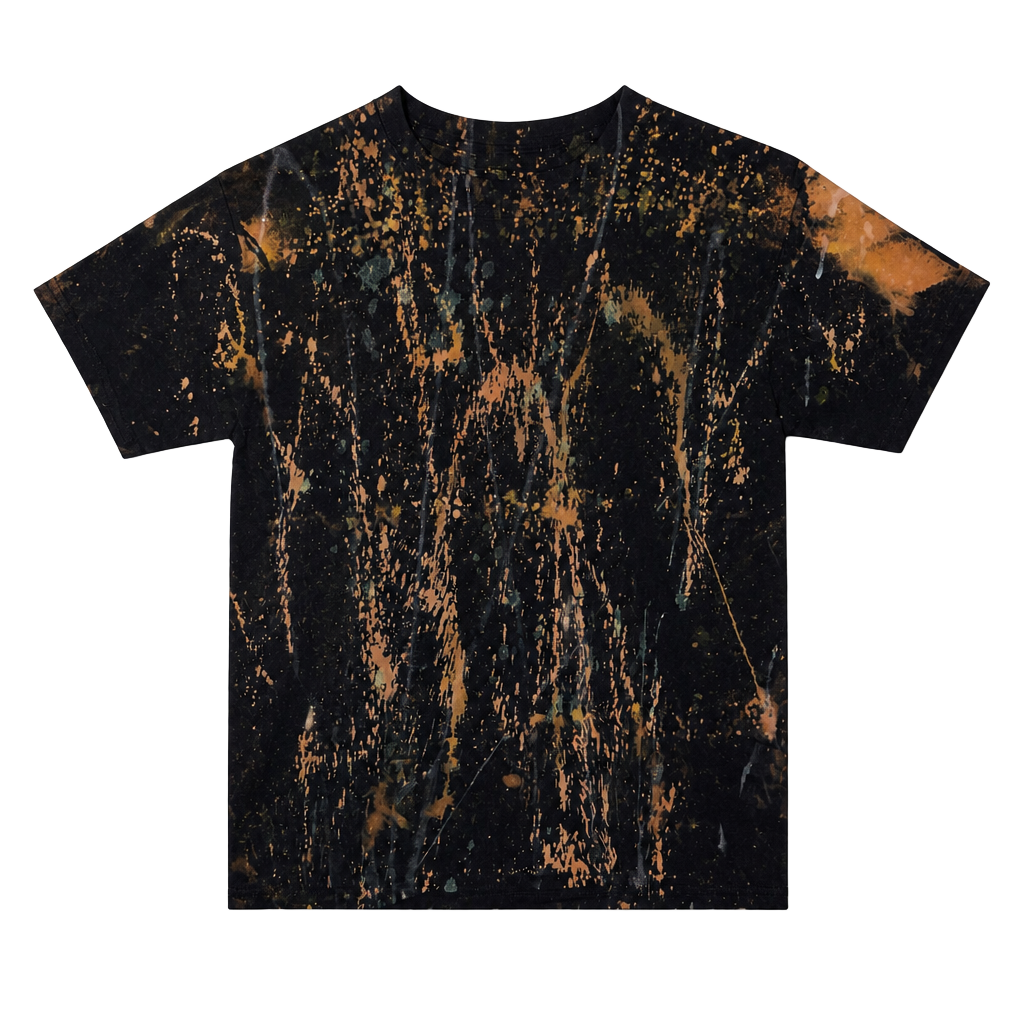 Bleach Tie-dye T-shirt - ***pine Tree Pressing*** - Size: Large - , 1