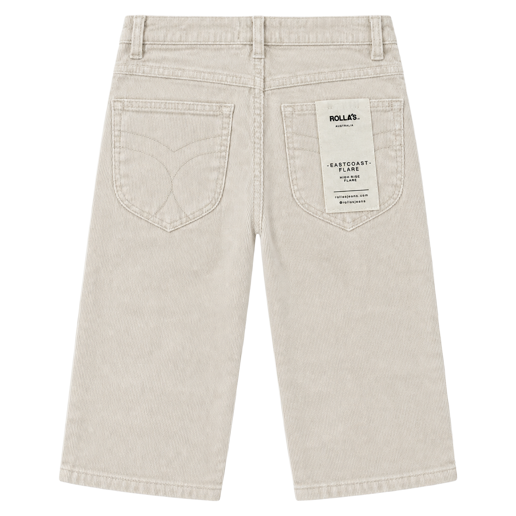 Rollas Eastcoast Flare Corduroy Pants Size 28 Off White 1