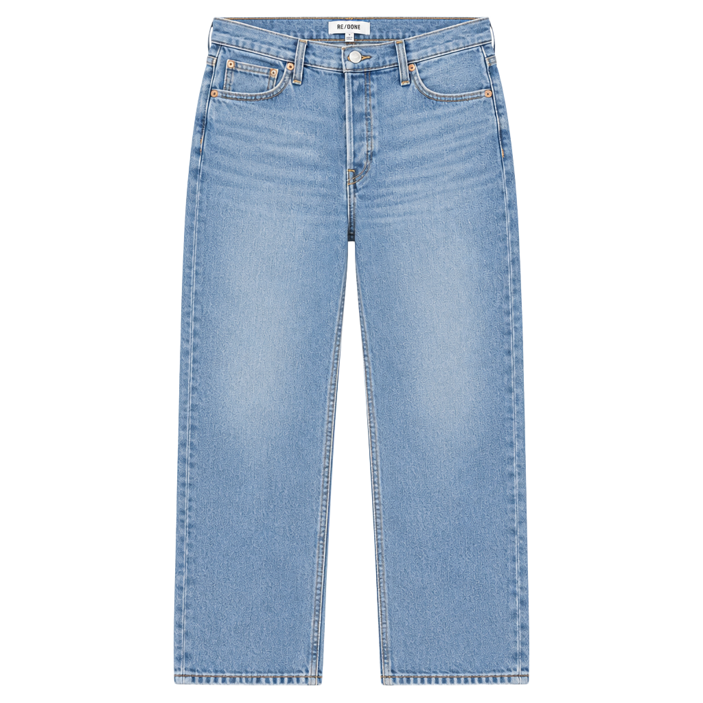 Jenni Kayne x Re/Done Mid Rise Wide Leg Jeans Size 30 West Coast Fade 1