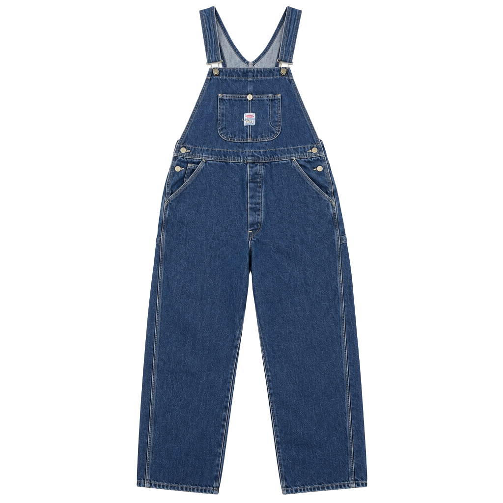 Vintage 80’s/90’s Pointer Brand Denim Bib Overalls W34 L-M Blue Made In U.S.A. 1