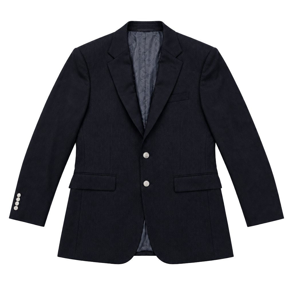 Ralph Lauren Black Label Anthony Black Wool Blazer 38S Silver Buttons RLBL 1