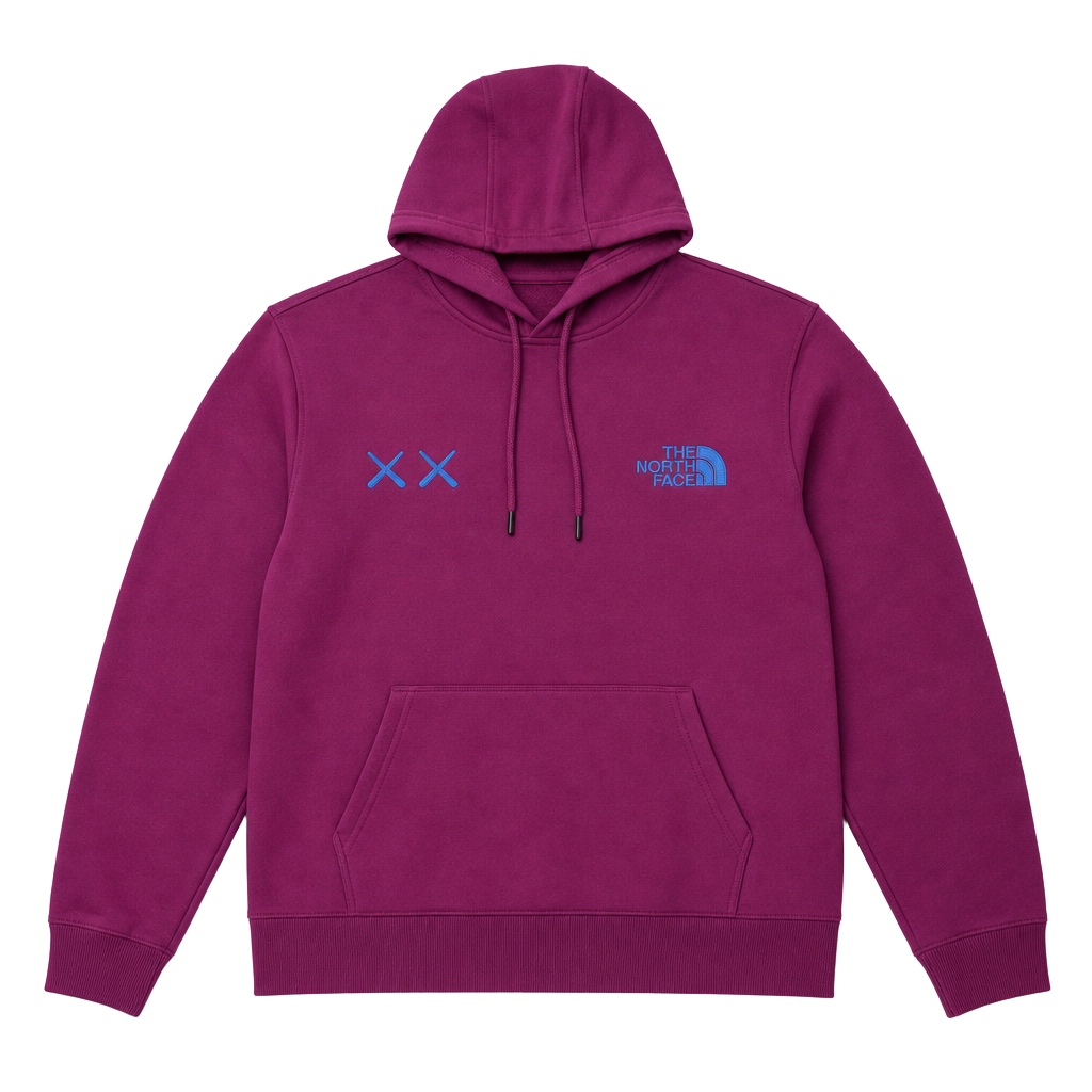 The North Face x KAWS Pullover Hoodie in Pamplona Purple (NF0A7WLIGP5) 1