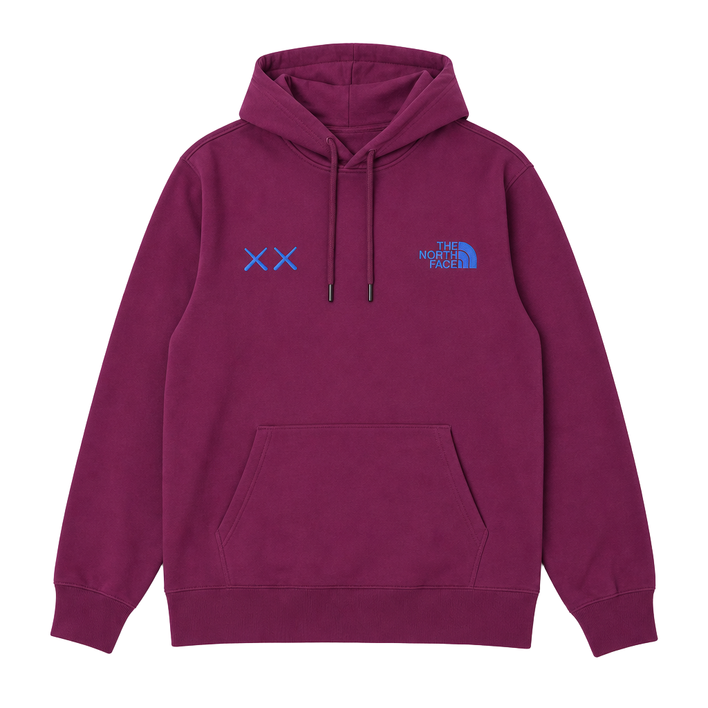The North Face x KAWS Pullover Hoodie in Pamplona Purple (NF0A7WLIGP5) 1