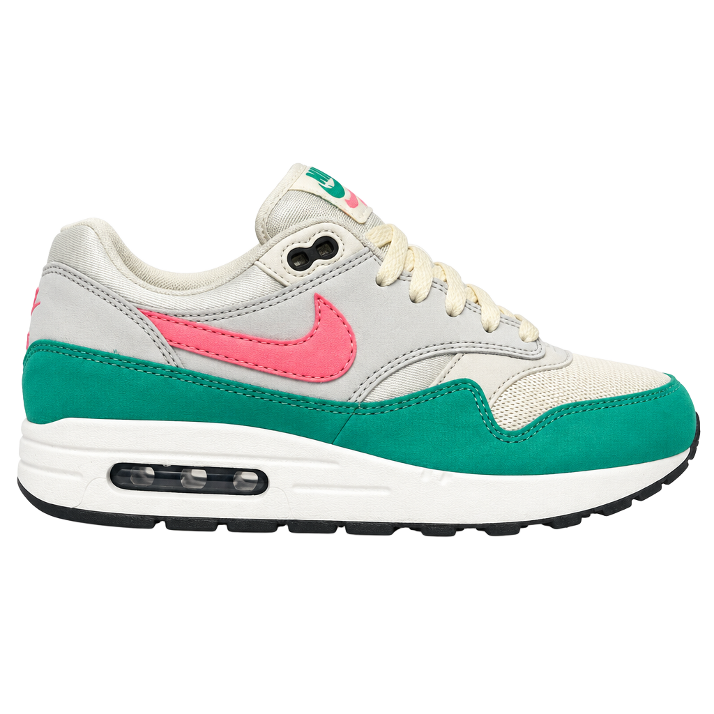 Nike Air Max 1 GS Size 6Y White Green Pink Watermelon 1