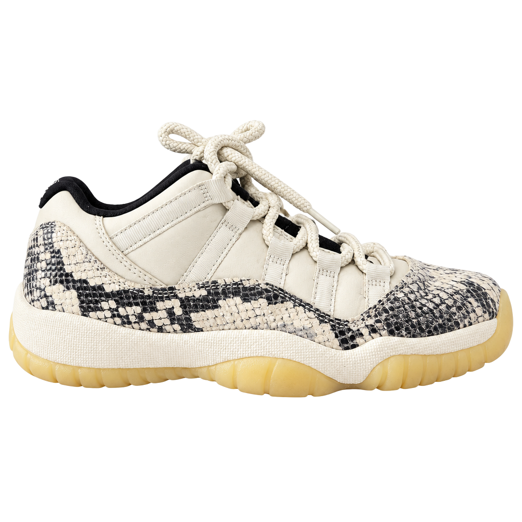 Jordan Air Jordan 11 Retro Low GS Size 5Y Light Bone Snakeskin 1