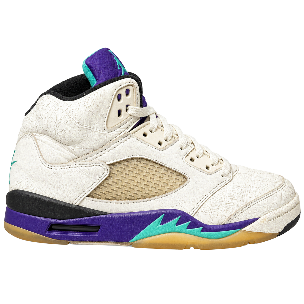 Size 8 - 1990 Air Jordan 5 Grape OG Vintage 1