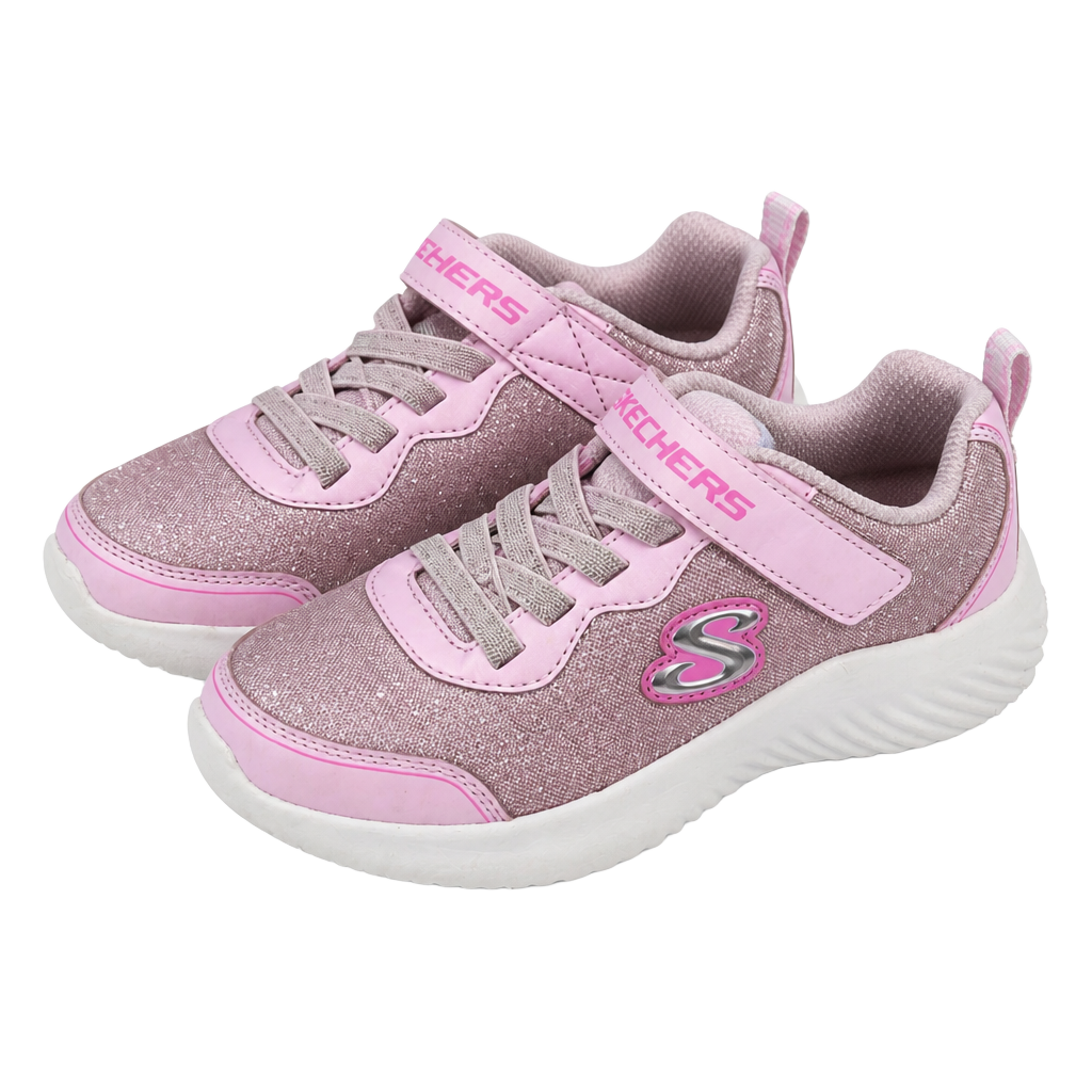 Skechers Girls Street Uno Lite - Precious Shimmer Sneakers Size 12 1