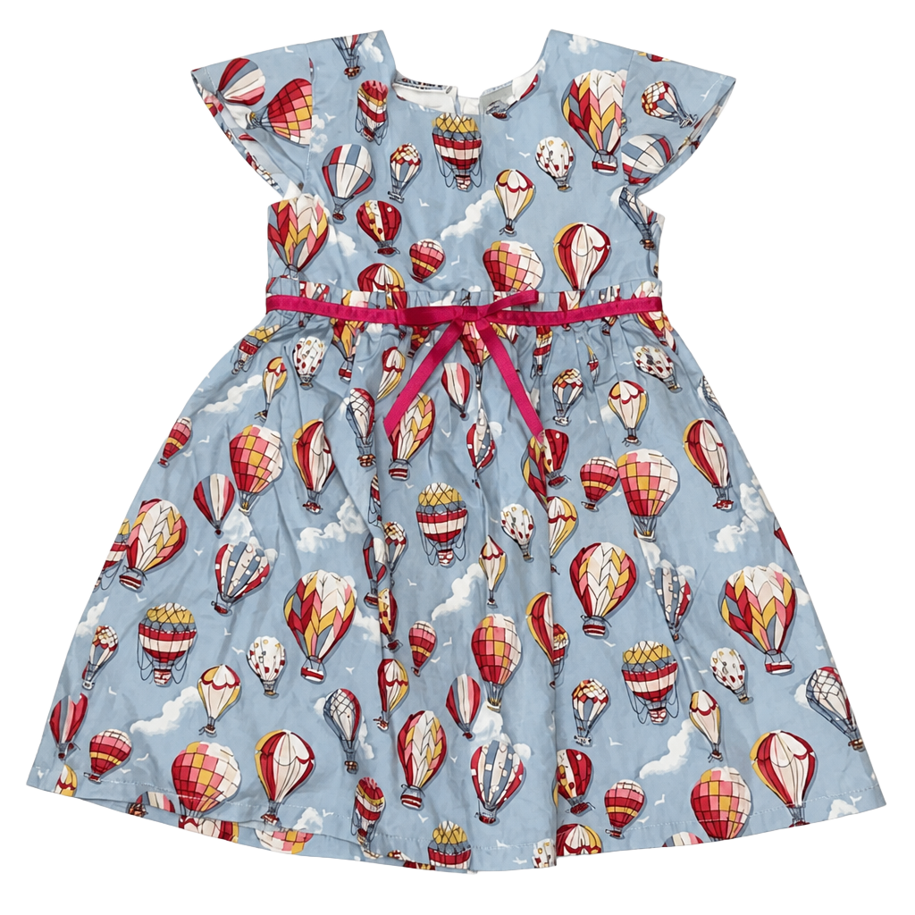 Blueberi Boulevard Hot Air Balloon Print Dress Size 4T 1