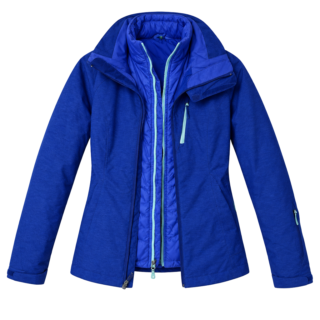 The North Face Women's Hyvent 3 in 1 Hooded Thermoball Eco Triclimate Ski Jacket 1