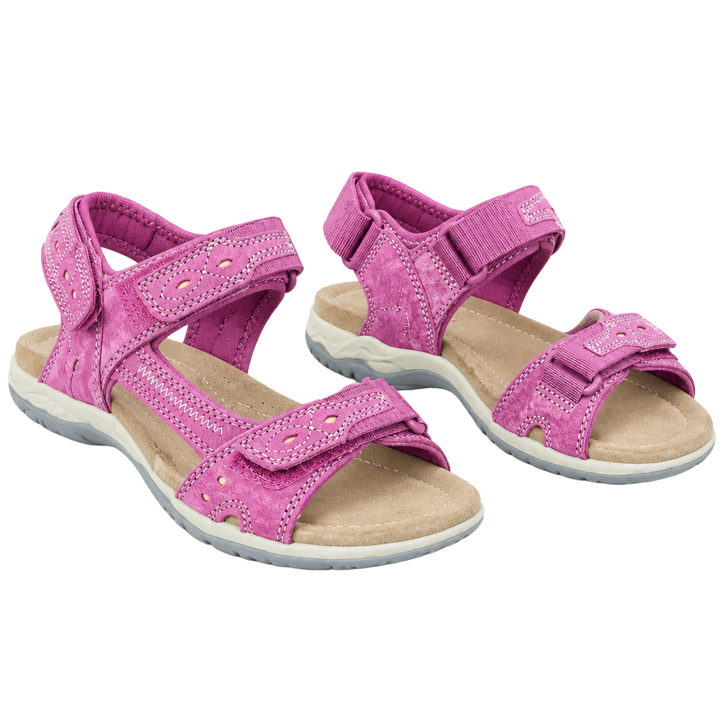Earth Origins Barkley Comfort Sandals Pink Plum Suede Women’s 8.5 W 1