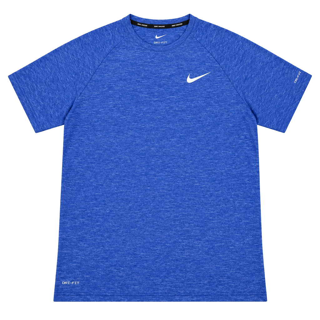 Nike Hydroguard Swim Shirt Size L Blue Dri-FIT UPF 40+ 1