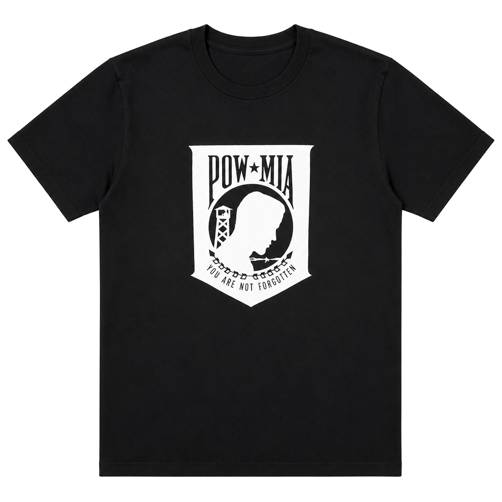 Vintage Fruit of the Loom Best POW MIA You Are Not Forgotten Graphic T-Shirt 1