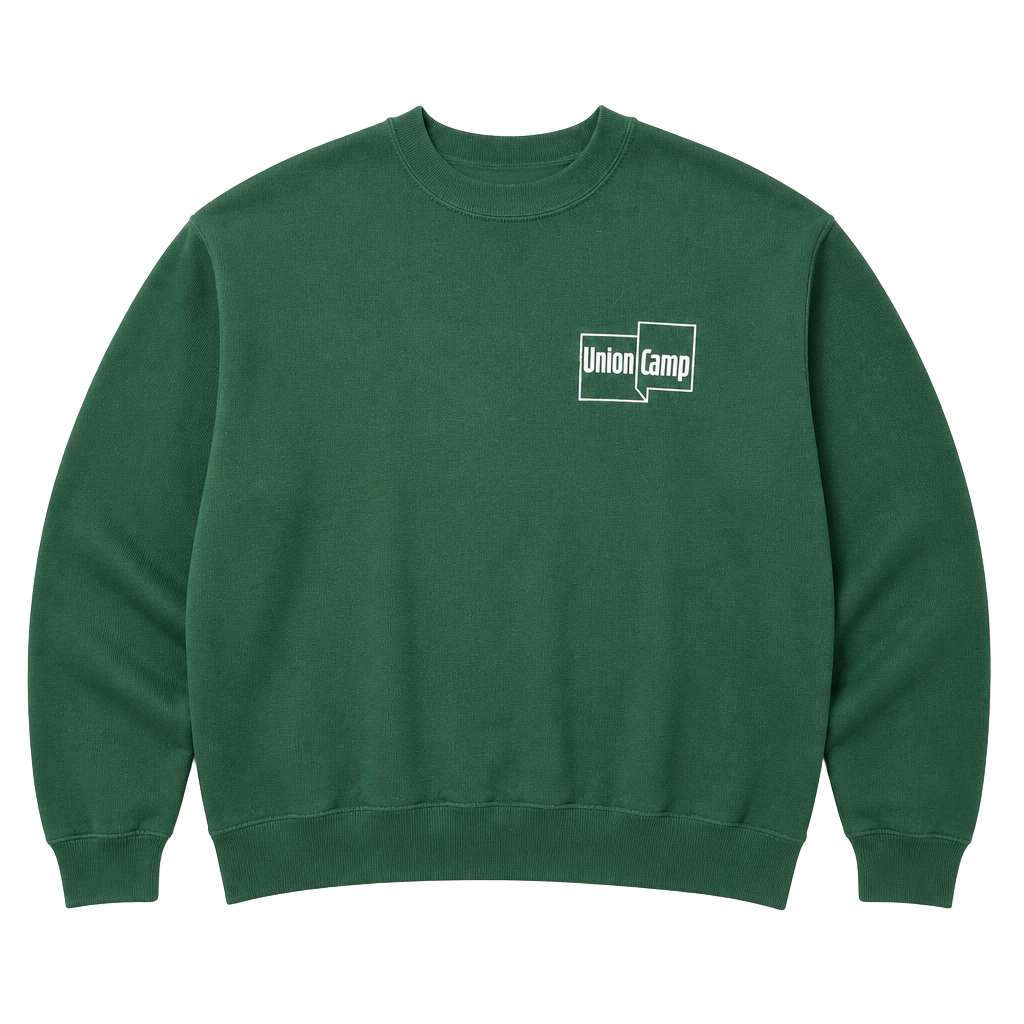 Vintage Union Camp Dark Green Crewneck Sweatshirt Large 1