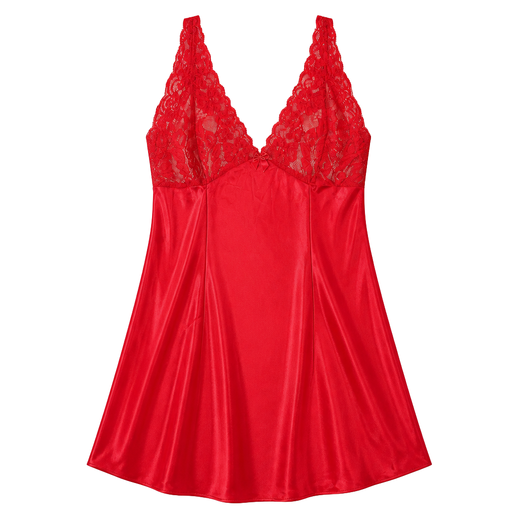 1990's, Y2K, Lace Teddy, Lace Slip, Red Slip, Vintage Lingerie, Pin Up, Retro, Petite, Rouched - Canada 1