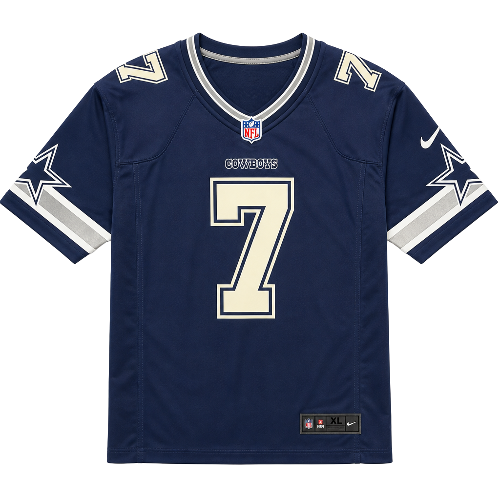 Nike Dallas Cowboys Trevon Diggs 7 Jersey Size XL Navy On Field 1