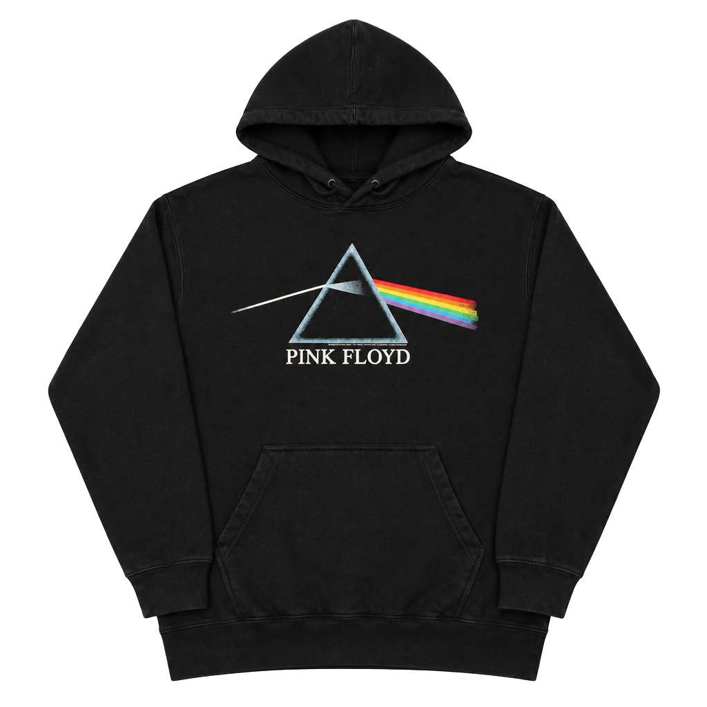 Pink Floyd Dark Side Of The Moon Hoodie Size L Black Pullover 1
