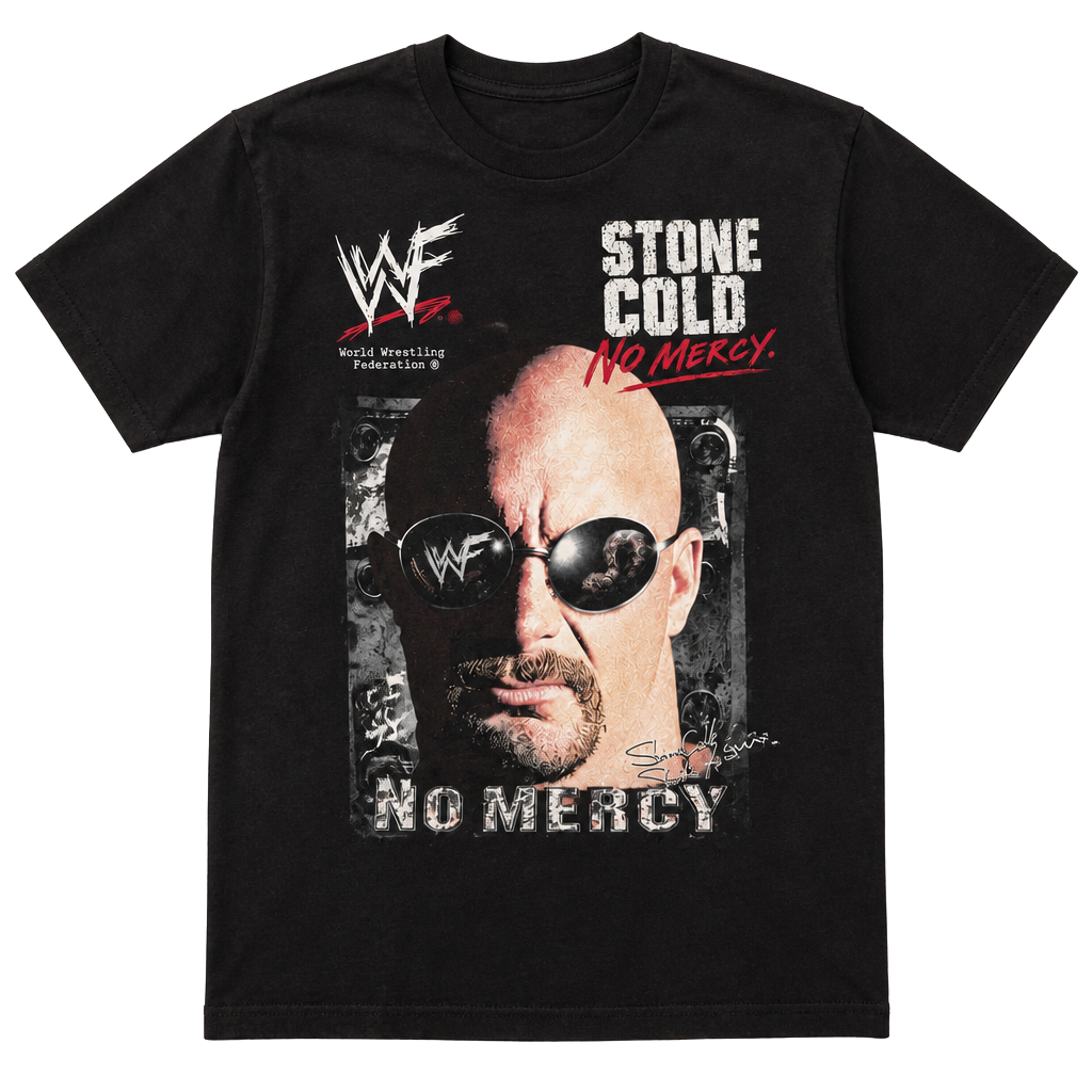 Vintage 1999 WWF Stone Cold Steve Austin No Mercy T-Shirt XL 1