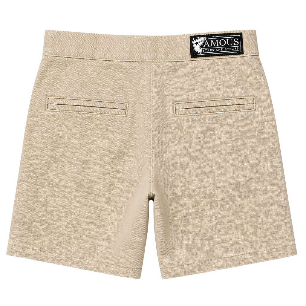 Famous Stars and Straps Khaki Chino Shorts Size 34 1