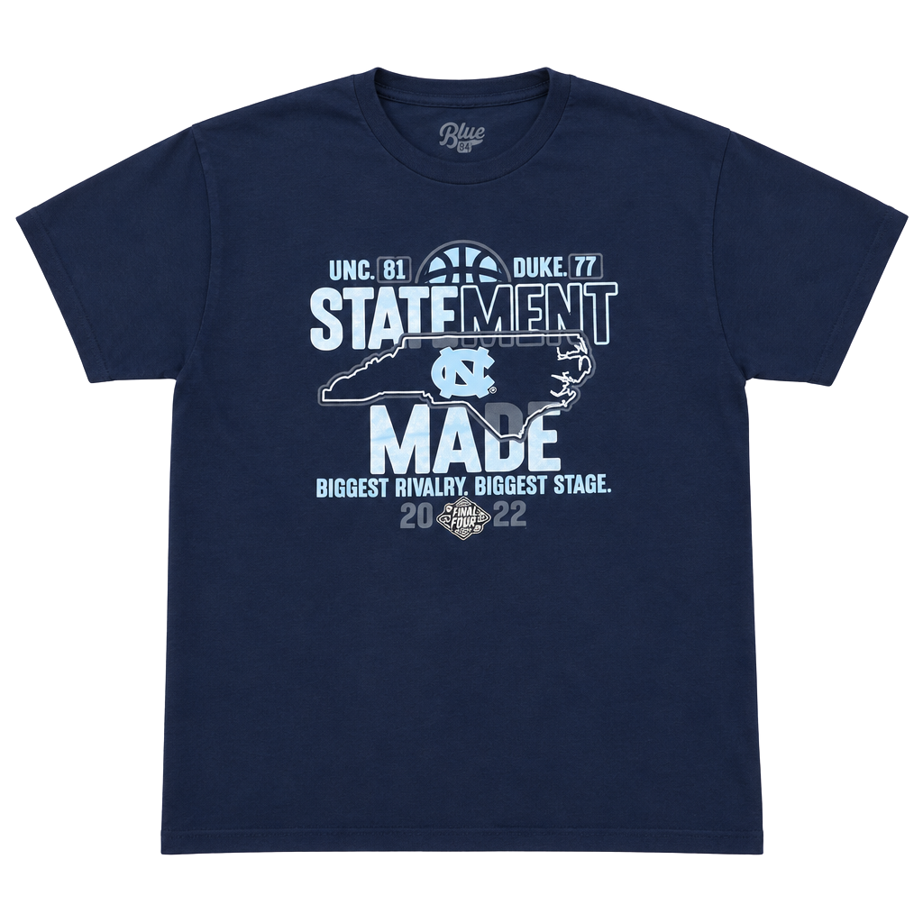 Blue 84 Statement Made UNC vs Duke Size XL T-Shirt 1