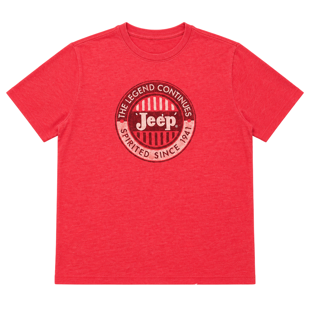Jeep By Lucky Brand T-Shirt Size 2XL Red Graphic Tee 1