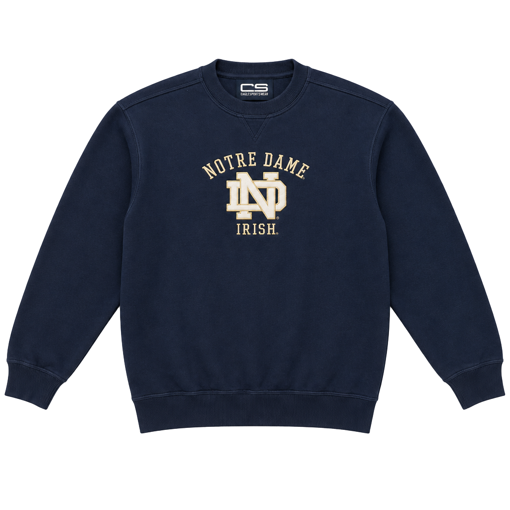 Crable Sportswear Notre Dame Sweatshirt Size L 1