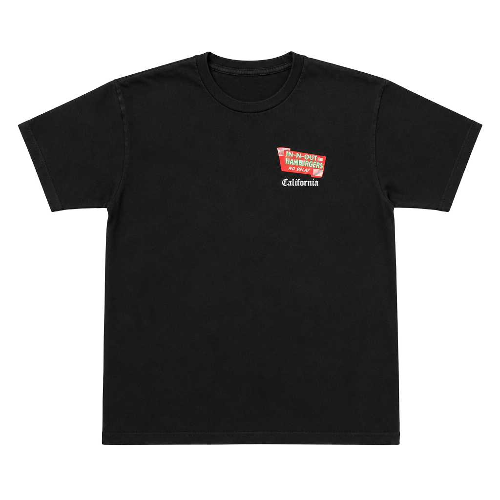 In-N-Out Burger California Graphic Tee Black Short Sleeve T-Shirt 1