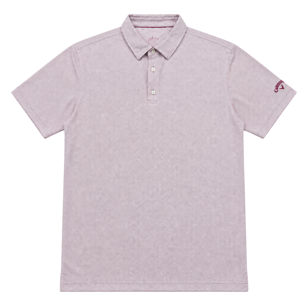 Johnnie Oh Golf Polo Shirt Pink Micro Dot Athletic Top 1