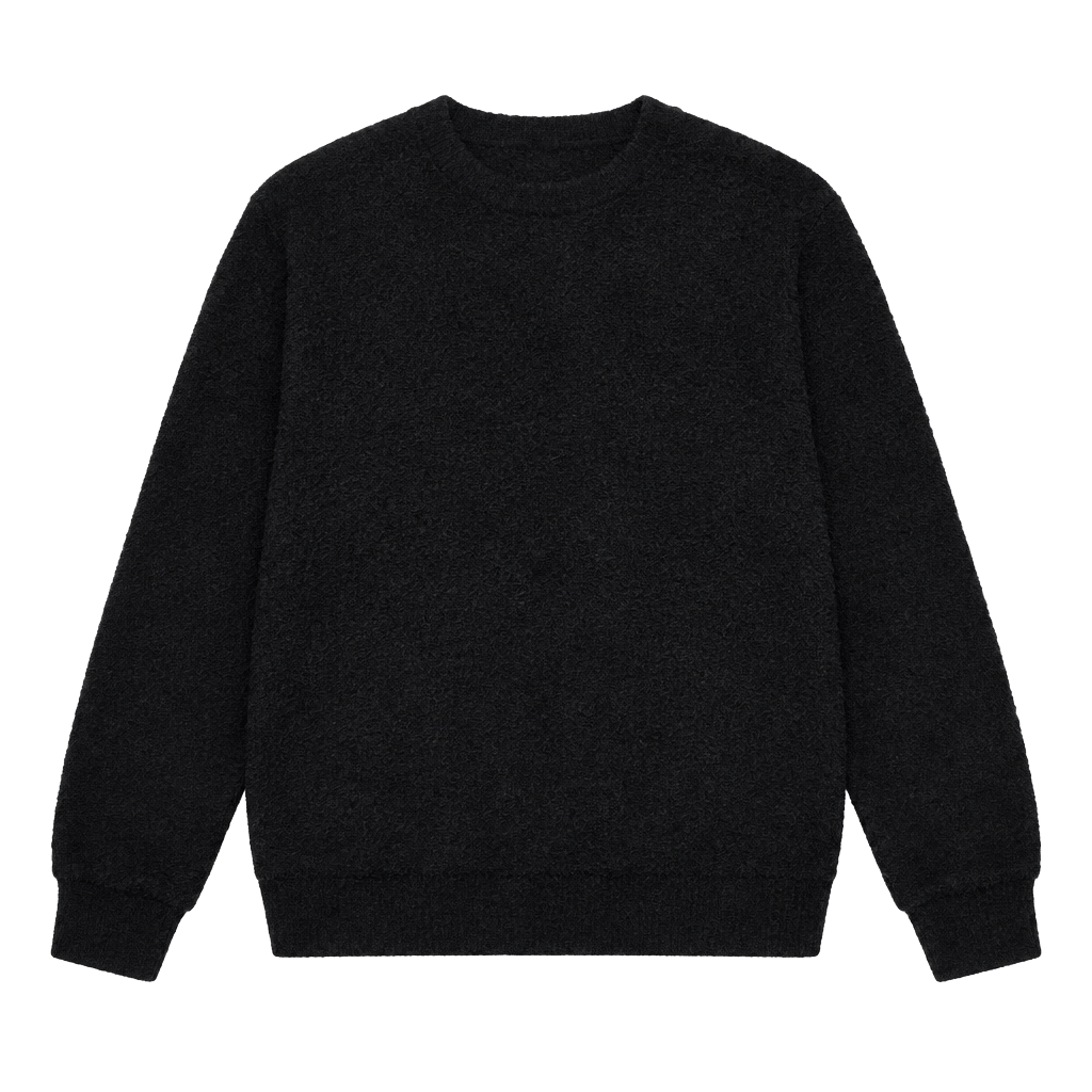 SKIMS Cozy Unisex Pullover Size S/M Onyx Black Sweater 1