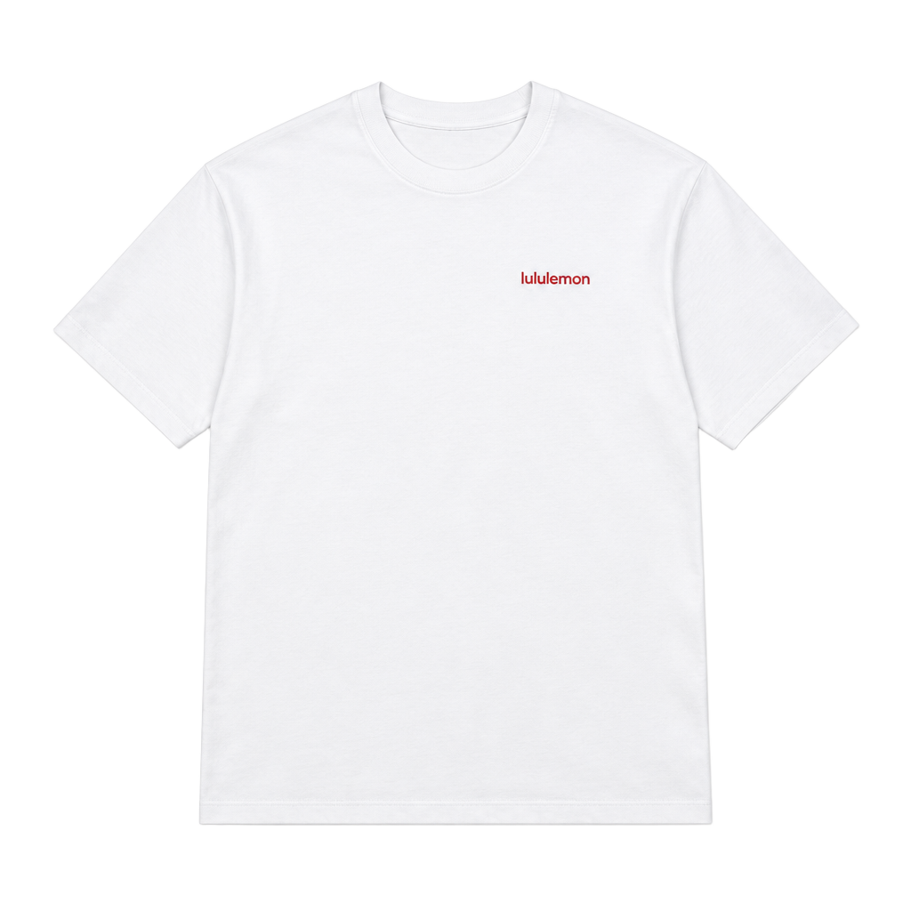 023 Lululemon Heavyweight Cotton Jersey T *Wordmark Size MEDIUM White 1