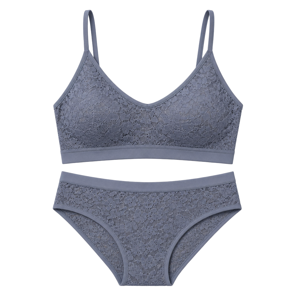 173 Lululemon Soft Stretch Lace Scoopneck Bralette Solar Grey Sz MEDIUM 1