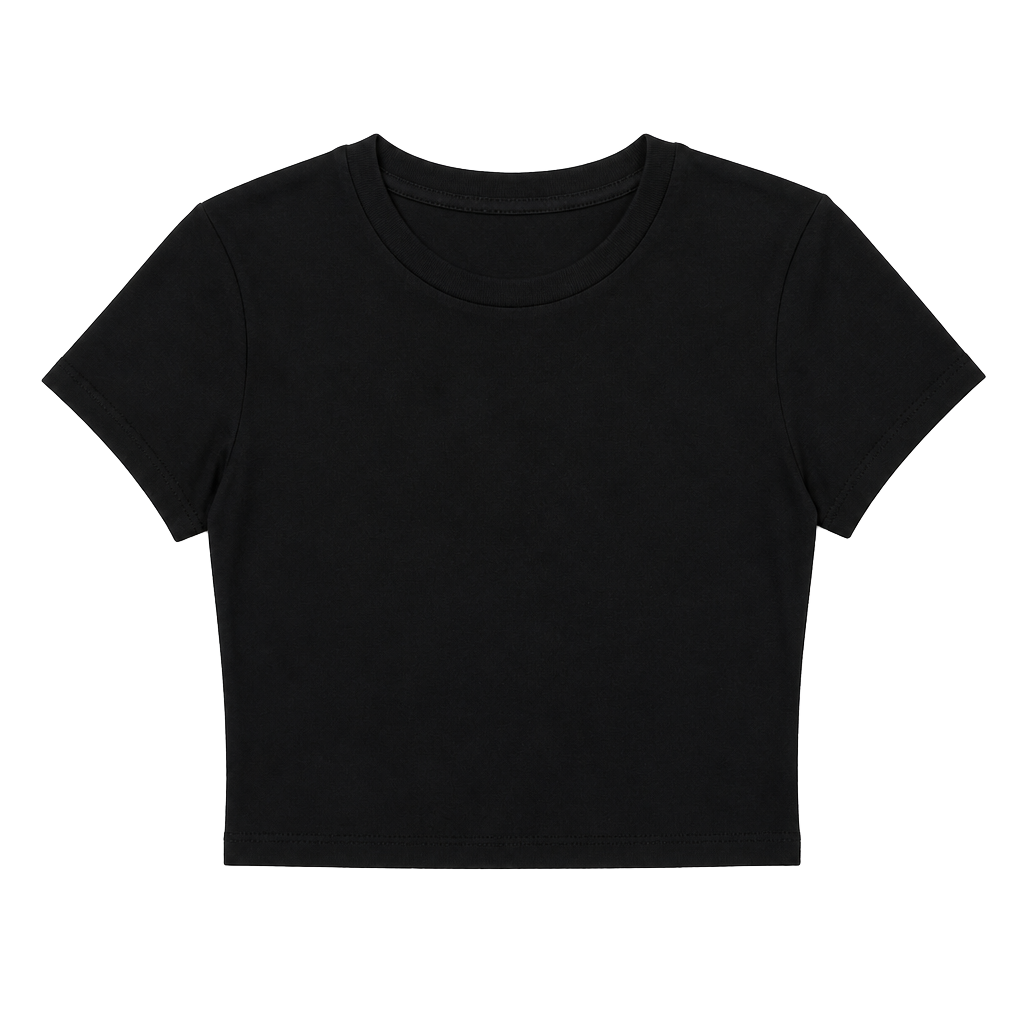 Alice + Olivia Air Tee Size S Black Tencel Crop Top 1