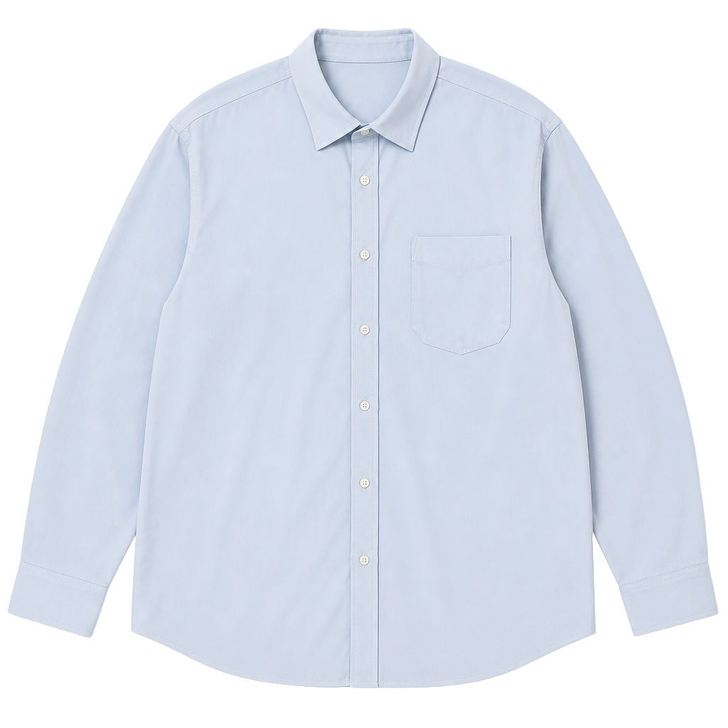 LL Bean Wrinkle Free Traditional Fit Dress Shirt 18-37 Light Blue Cotton 1