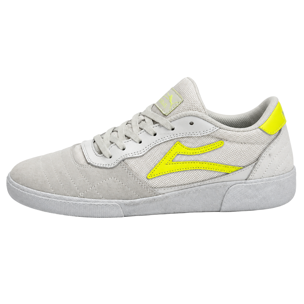 Lakai Cambridge Size 10.5 White Yellow Skate Shoes 1