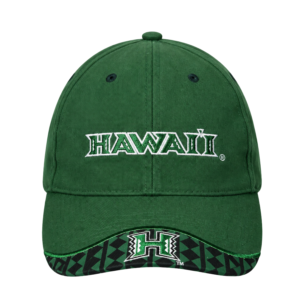 Kop Distributors Hawaii Warriors Baseball Cap Green Adjustable Hat 1