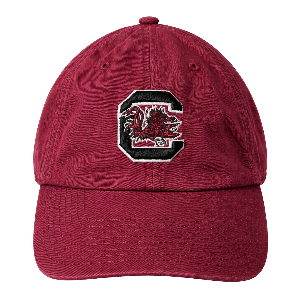 South Carolina Gamecocks Block C Hat Maroon Baseball Cap 1