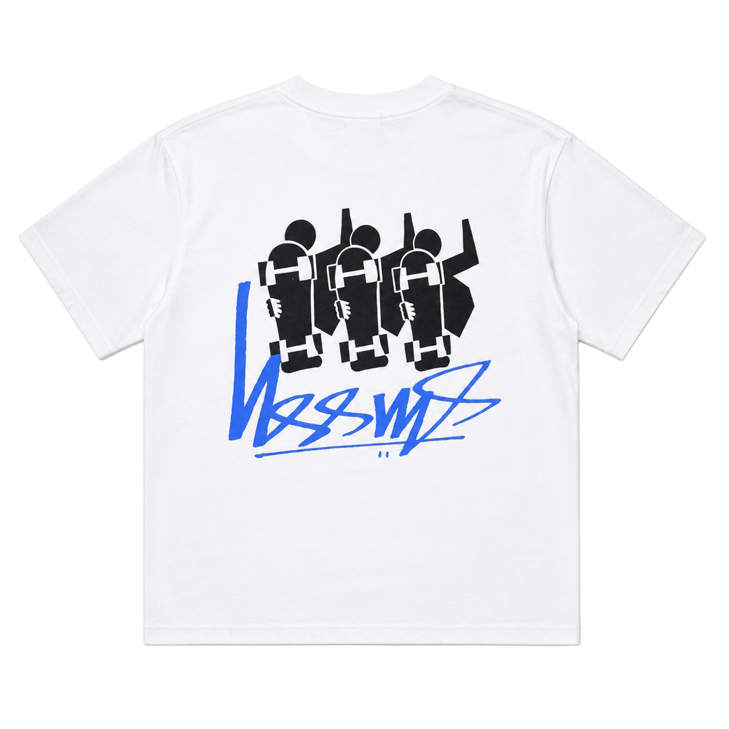 Stussy Skate Stack T-Shirt White 1