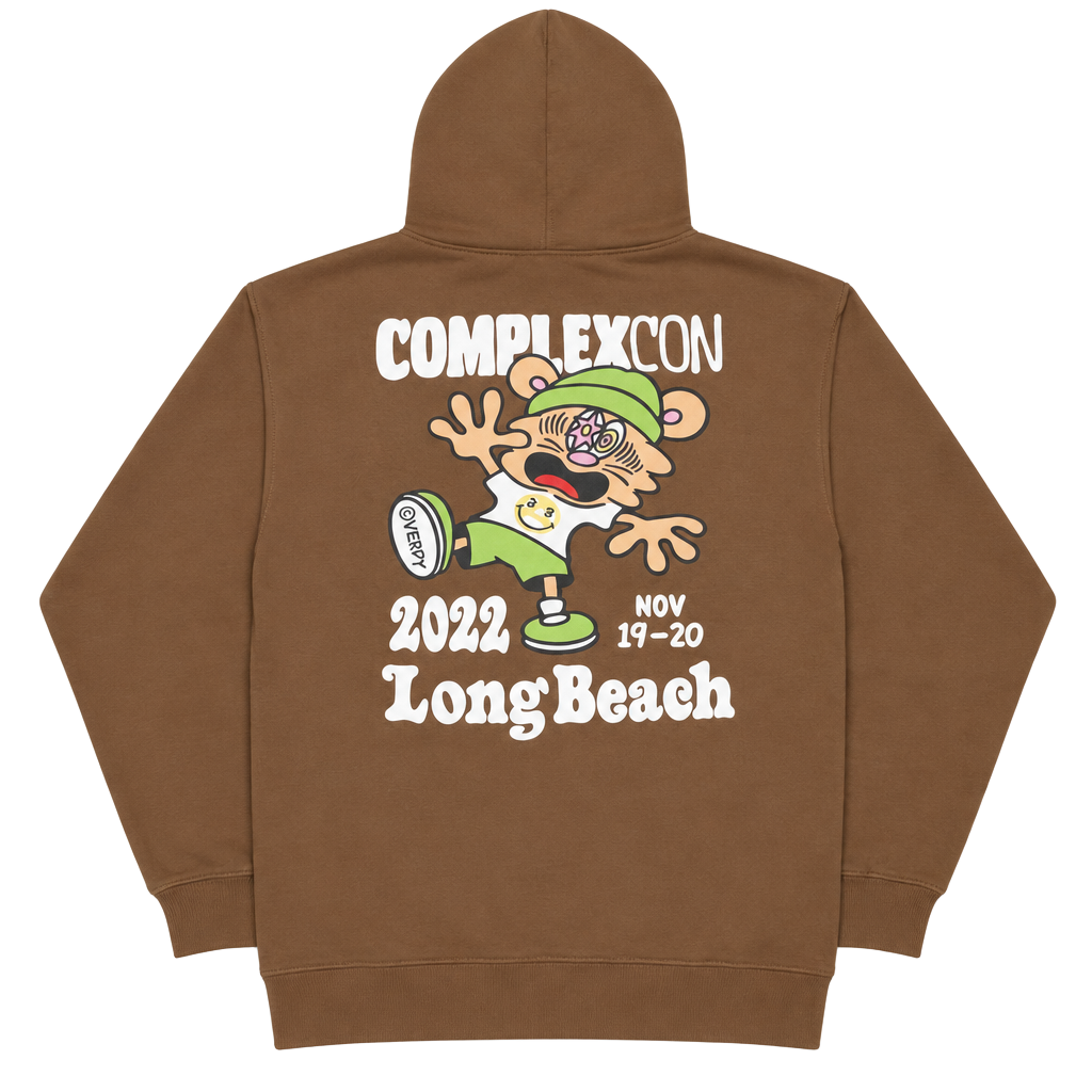 ComplexCon 2022 Long Beach Verdy Brown Hoodie Size XL 1