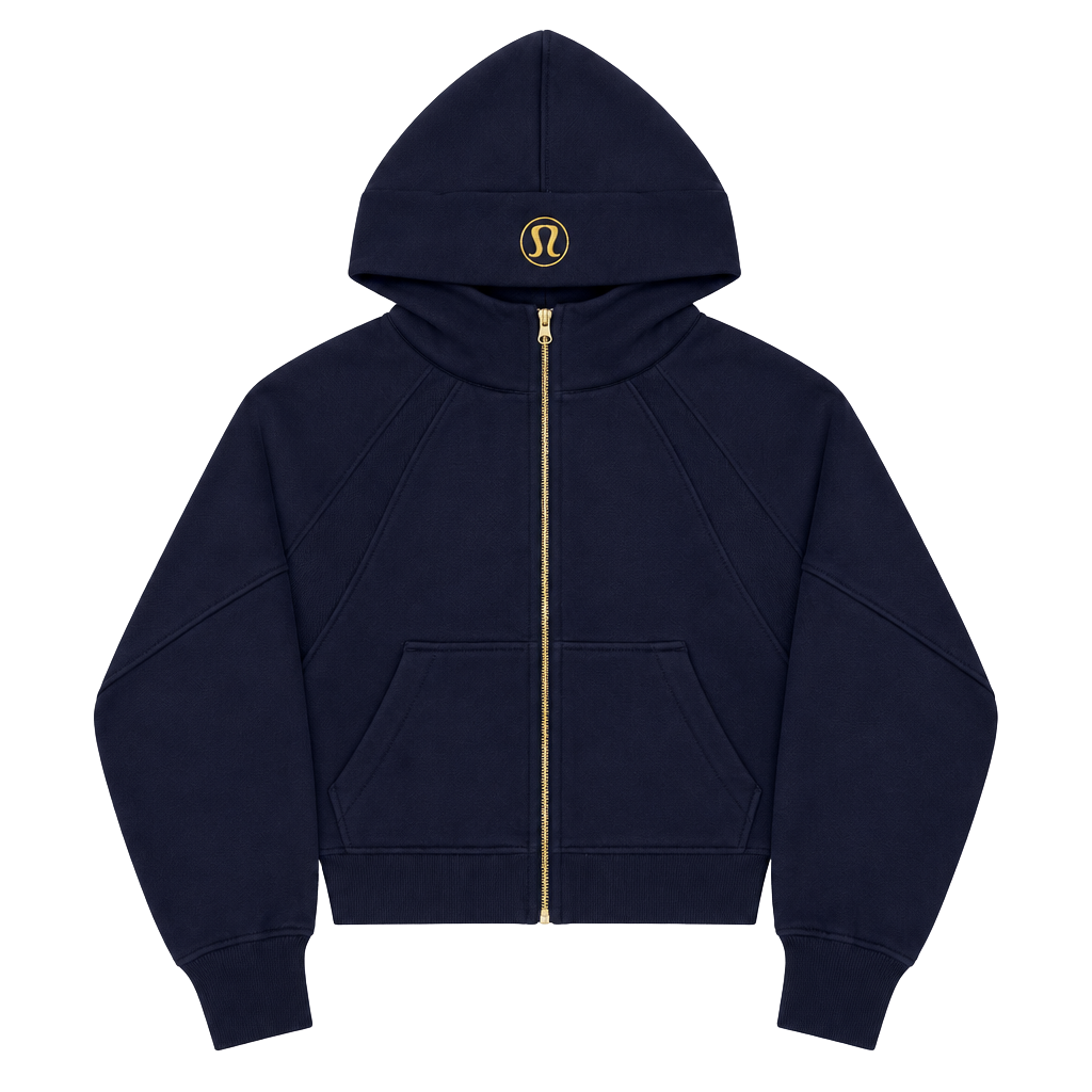 Lululemon Scuba Zip Hoodie Navy Blue 1