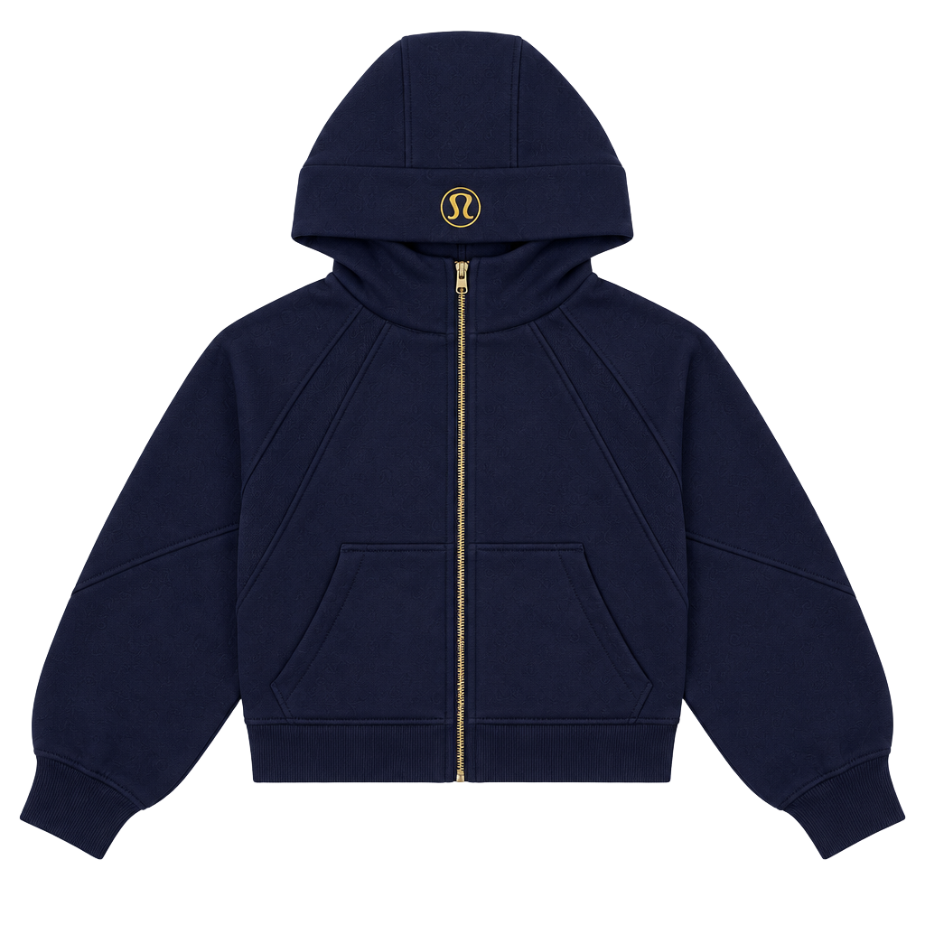 Lululemon Scuba Zip Hoodie Navy Blue 1