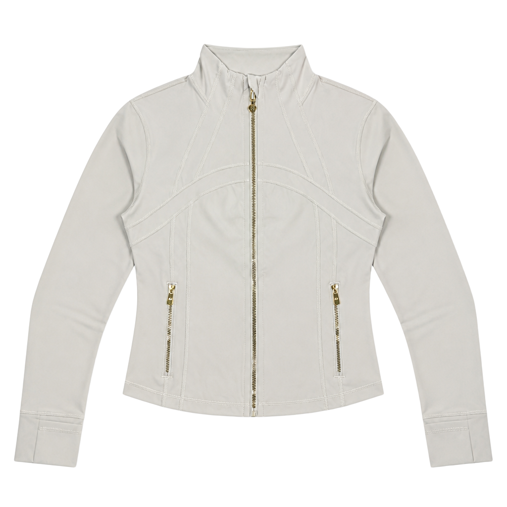 Lululemon Define Cropped Jacket Nulu Bone Gold 1